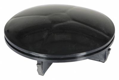 VESTIL Bollard Cap: 2 in Overall Ht, Black - Caps for Bollards