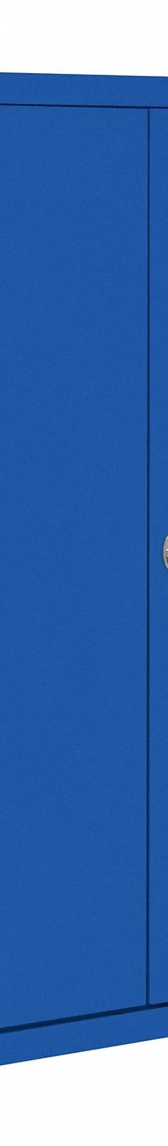 SANDUSKY Shelf Cabinet: 36 in x 18 in x 72 in, Swing Handle & Cam lock, 24 ga Panel Thick, Frame (MPN VF41361872-06). Key specifications — Cabinet Color: Blue; Method of Construction: Welded; Base Type: Frame; Assembled: Assembled; Mobility: Stationary; Adjustable Shelves: Fixed; Cabinet Finish: Powder Coated; Cabinet Material: Steel.