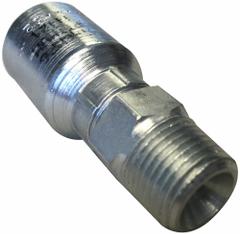 AEROQUIP Crimp Hose Fitting: Carbon Steel, Straight, -6 For Hose Dash Size, Male x Female, Rigid (MPN 4TA4MP6). Key specifications — Fitting Gender: Male x Female; Fitting Connection Type: NPTF x Crimp; Thread Size: 1/4"-18; For Hose Dash Size: -6; Brand: AEROQUIP.