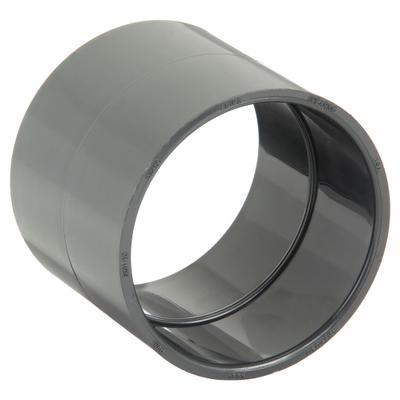 PLASTIC SUPPLY Duct Coupler: PVC, For 4 in Duct Dia, 4 1/4 in Overall Lg, 4 1/2 in Inlet Dia - Couplers