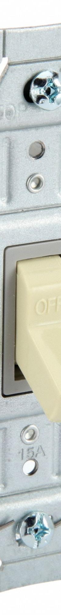 HUBBELL Wall Switch: Toggle Switch, Single Pole, Maintained, Ivory, 120/277V AC, 15 A (MPN CS115I). Key specifications — Illuminated: No; Voltage Rating: 120/277V AC.