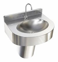 JUST MANUFACTURING Bathroom Sink: Institutional Group, Silver, Stainless Steel, Sensor, Single Hole (MPN WHLV175S-J). Key specifications — Series: Institutional Group; Includes: Enclosure; Color: Silver; Brand: JUST MANUFACTURING; Sink Type: Bathroom; Material: Stainless Steel; Sink Material: Stainless Steel.