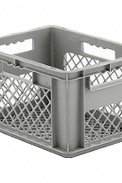 SSI SCHAEFER Straight Wall Tote: 5.2 gal - Fully Vented Milk-Crate-Style Containers