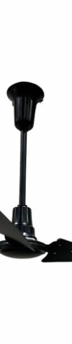 VES Ceiling Fan: 8,168 cfm Airflow, 56 in Blade Dia, 5 Speeds, 120V AC, Single Phase, Black, 0.5 A (MPN 117699). Key specifications — Voltage: 120V AC; Light Kit: No; Number of Speeds: 5; Phase: Single; Current: 0.5 A; Brand: VES.