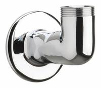 CHICAGO FAUCETS Spout: Spout, Double-Bend, Brass, Polished Chrome, Laminar, UNEF (MPN 629-LESAB). Key specifications — Product Type: Spout; Body Material: Brass; Color/Finish: Polished Chrome; Brand: CHICAGO FAUCETS.