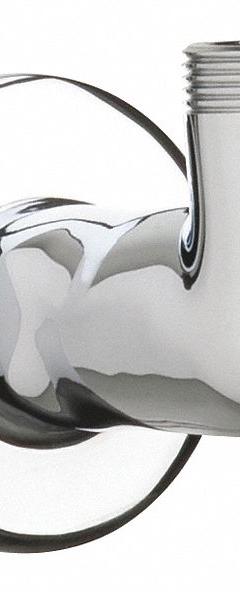 CHICAGO FAUCETS Spout: Spout, Double-Bend, Brass, Polished Chrome, Laminar, UNEF (MPN 629-LESAB). Key specifications — Product Type: Spout; Body Material: Brass; Color/Finish: Polished Chrome; Brand: CHICAGO FAUCETS.