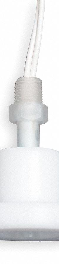 MADISON Closed Liquid Level Switch: Open On Rise, SPST, Kynar (MPN M9000-ULL-NC). Key specifications — Brand: MADISON; Electrical Connection Type: Lead Wires; Minimum Media Specific Gravity: 0.94.