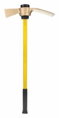 AMPCO Mattock: Nickel Aluminum Bronze Head, 7 in Adze Lg, 3 7/8 in Adze Wd, Fiberglass Handle (MPN M-55FG). Key specifications — attr979328: Pick Mattock; attr979315: Fiberglass; attr979318: Nickel Aluminum Bronze; attr1029964: M-55FG.