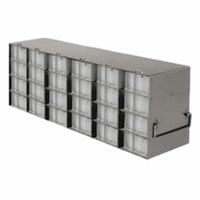 Freezer Rack: 22 in Overall Lg, 5 1/2 in Overall Wd, Stainless Steel, Locking Rods (MPN RTB64A). Key specifications — Includes: Locking Rods; Material: Stainless Steel; Product Type: Freezer Rack; Brand: ARGOS TECHNOLOGIES.