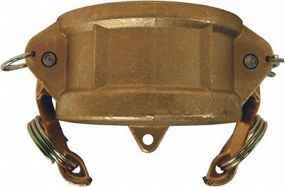 DIXON VALVE & COUPLING Dust Cap: 2 1/2 in Coupling Size, 150 psi Max. Working Pressure @ 70 F - Type DC Forged Brass Cam & Groove Dust Caps