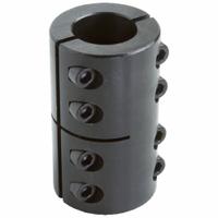 CLIMAX METAL PRODUCTS Rigid Shaft Coupling: 3/8 in Bore Dia 1, 3/8 in Bore Dia 2, Round, Two-Piece (MPN 2ISCC-037-037). Key specifications — attr870032: Round; attr870041: No; attr870034: CLIMAX METAL PRODUCTS; attr870070: Inch; attr925532: Same Bore Dimensions.
