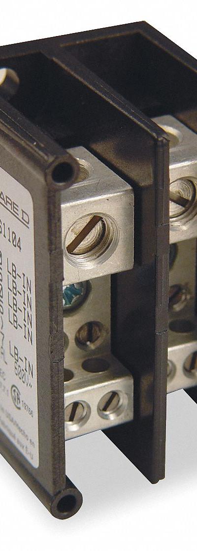 SQUARE D Power Distribution Block: Open - Open Blocks with Lugs