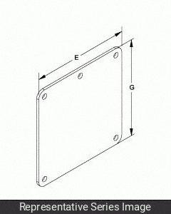 HAMMOND MANUFACTURING Wireway Cover Plate: 6 in Wd, 6 in Ht, 7 5/8 in Ht, Stainless Steel (MPN 1487DHSS). Key specifications — attr2555: HAMMOND MANUFACTURING; attr2565: Stainless Steel.