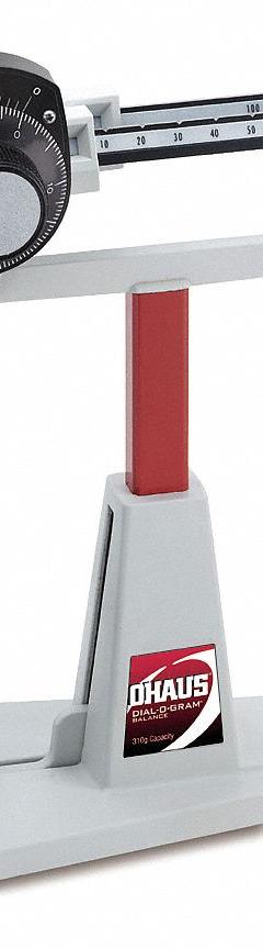 OHAUS Mechanical Beam Bench Scale: 7/10 lb Wt Capacity - Imperial, 0.01 g (MPN 310-00). Key specifications — Weighing Units: g; Washdown: No; Brand: OHAUS; Readability: 0.01 g.