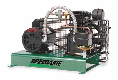 SPEEDAIRE Electric Air Compressor: 3 hp, 1 Stage, Tankless, 12.3 cfm, 40 psi - Fire Sprinkler Stationary Electric Air Compressors