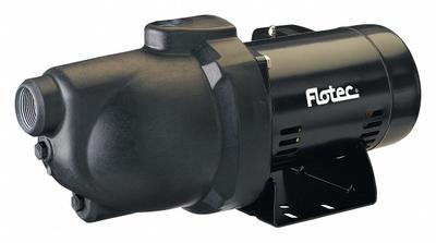 FLOTEC Shallow Well Jet Pump: 1/2 hp HP, Single Phase, 115/230V AC, 6.4 gpm, 10 ft Head - Shallow-Well Jet Pumps