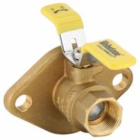 WEBSTONE Manual Two-Way Ball Valve: 1 in, Brass, Straight, FIP x Flange, 600 psi Max. Pressure (CWP) (MPN 40404HV). Key specifications — Brand: WEBSTONE; Handle: Lever.