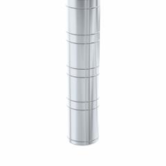 NEW AGE INDUSTRIAL Shelving Post: 34 in, 6 ga, Unfinished, Silver (MPN 34P). Key specifications — attr39643: Silver; attr33138: NEW AGE INDUSTRIAL.