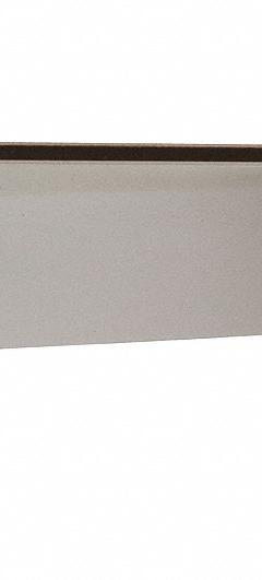 ECONOCO Round Tubing Bracket: Double, 1 in Slot Spacing, 1/2 in Slot Lg, 1/8 in x 12 in x 3 in (MPN B212). Key specifications — Product Type: Round Tubing Bracket; Color: Silver; For Display Type: Double Slotted Standards; Material: Steel; Duty Rating: Heavy Duty; Brand: ECONOCO; Finish: Chrome; Includes: Hangrail.