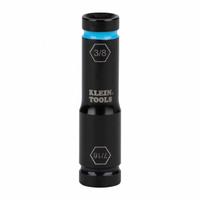 KLEIN TOOLS Flip Impact Socket: 1/4 in, 1/2 in Drive Size, SAE, 3/8 in/7/16 in Socket Size, 6-Point (MPN 66077). Key specifications — attr1215501: KLEIN TOOLS; attr1215515: Manganese Phosphate; attr1215518: 3/8 in.
