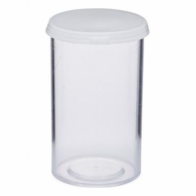 APPROVED VENDOR Vial with Cap: Sample, Polystyrene, 73.93 mL, 46.04 mm Body Dia, Non-Sterile - Plastic Lab Vials