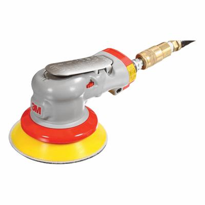 3M Air Random Orbital Sander: 5 in Disc, Hook and Loop/Pressure Sensitive Adhesive - Non-Vacuum Random Orbital Sanders