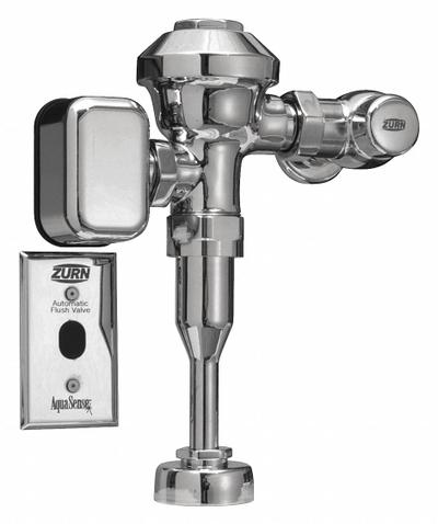 ZURN Automatic Flush Valve: AquaVantage, 1 gpf Gallons per Flush, Electric, 11 1/2 in Rough-In - Urinal Automatic Flush Valves