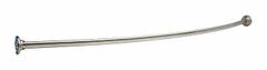 FRANKLIN BRASS Curved Shower Rod: 1 in Overall Wd, Stainless Steel, Unfinished, Screws (MPN 211-5 SS). Key specifications — Brand: FRANKLIN BRASS; Finish: Unfinished; Material: Stainless Steel; Includes: (6) Screws; Mounting Type: Screws.