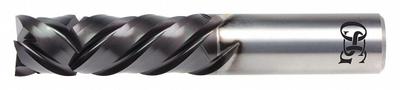 OSG Solid Router Bit: Compression Spiral, Diamond Coated, 4 Flute, 1/2" Cut Dia - Compression Spiral-Flute Router Bits for Composites