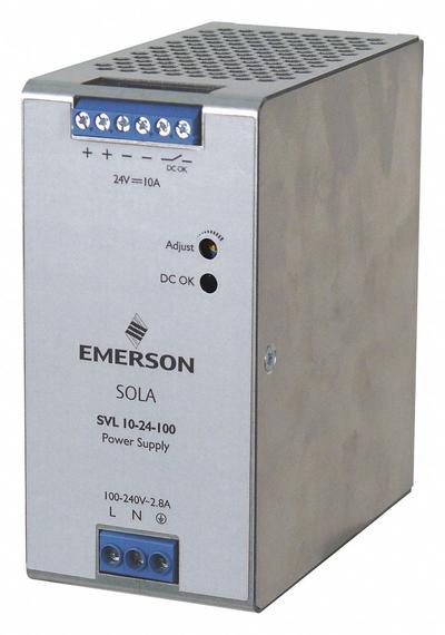 SOLAHD DC Power Supply: DIN Rail, 240 W Output Power - Rated, 10 A Current - Output - DIN Rail Mount DC Power Supplies