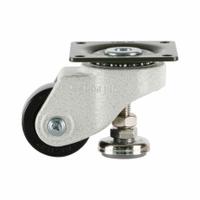 FOOT MASTER Plate Caster: Nylon Tread, 50 mm Wheel Dia, 73 mm Mounting Ht, 330 lb Load Capacity (MPN GDL-50-ASF-NYN). Key specifications — Brand: FOOT MASTER; Frame Color: White.