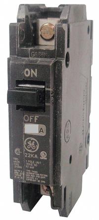 GE Miniature Circuit Breaker: THHQC, 40 A, 120/240V AC, Single Phase, 22kA at 120/240V AC, Std (MPN THHQC1140WL). Key specifications — Amps: 40 A; AC Voltage Rating: 120/240V AC; Phase: Single; Max. AIR Rating: 22kA at 120/240V AC; For Use With: GE Panelboards.