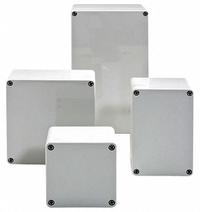WIEGMANN Enclosure: Polycarbonate, 4 in x 3 in x 1 in, NEMA 4X, Solid Cover, Screw On (MPN HW-S906003). Key specifications — Brand: WIEGMANN; Closure Method: Screws; Enclosure Material: Polycarbonate; Knockouts: Not Included.
