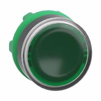SCHNEIDER Flush Push Button: Green, 22 mm Mounting Size, Non-Metallic, Momentary (MPN ZB5AW333). Key specifications — Brand: SCHNEIDER; Action: Momentary; Series: XB5; Push Button Material Type: Non-Metallic.