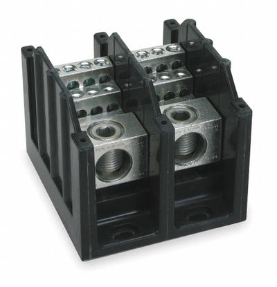 BUSSMANN Power Distribution Block: Open, Lug, Lug - Open Blocks with Lugs