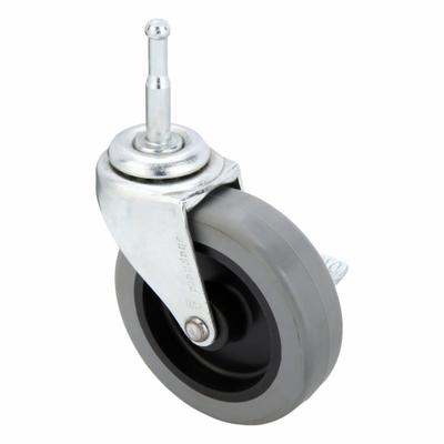 SHEPHERD CASTER Stem Caster: Swivel, 3 in Wheel Dia., 13/16 in Wheel Wd, 3 1/2 in Mounting Ht - Single-Wheel Grip-Neck Stem Casters
