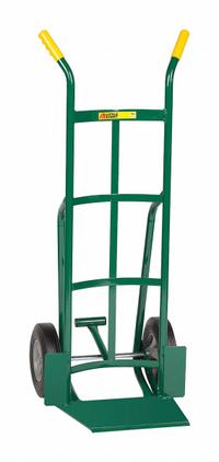APPROVED VENDOR General Purpose Hand Truck: 800 lb, Dual-Handle Handle, Green, Steel, Flat-Free (MPN TF-362-10). Key specifications — Brand: APPROVED VENDOR; Color: Green.