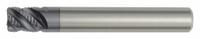 WIDIA HANITA Roughing End Mill: Carbide, TiAlN Coated, 4 Flute, 12 mm Mill Dia, 12 mm LOC, 1 mm Rad (MPN 494012005LT)
