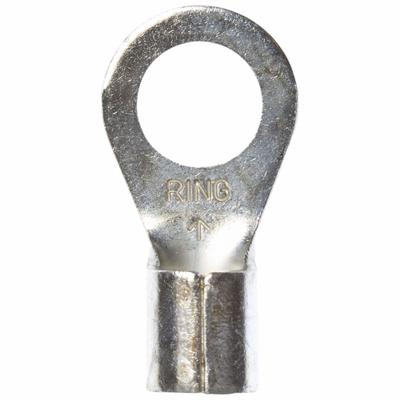 3M Ring Terminal: Bare, 3/8 in Stud Size, 6 AWG to 6 AWG Wire Sizes, 1,000 V - Non-Insulated Ring Terminals