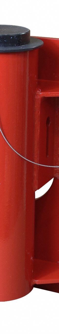THERN Mounting Bases for Davit Cranes: Wall, Steel, For 5.56 in Mast Dia (MPN 5BW20). Key specifications — Brand: THERN; Material: Steel.
