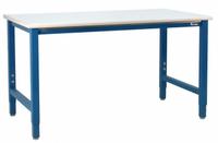 BENCHPRO Workbench: Adj Ht, Laminate, 96 in x 36 in, 6,600 lb Overall Load Capacity, Blue (MPN KD3696+LP). Key specifications — Brand: BENCHPRO.