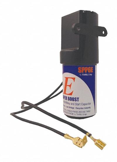 Supco Hard Start: 2 Wire, 88-108 MFD, 208 to 277V AC, 1/2 hp to 3 hp - Hard Start Kits