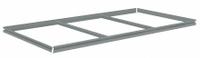 TENNSCO Shelf: 72 in x 36 in, 600 lb Load Capacity, Gray, Shelf (MPN ZBES-7236). Key specifications — Includes: (4) Beams; Shelf Configuration: Single Straight; Color: Gray; Frame Material: Steel; Brand: TENNSCO; Frame Finish: Zinc Plated; Product Type: Shelf.