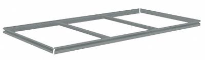 TENNSCO Shelf: 72 in x 36 in, 600 lb Load Capacity, Gray - Open Deck Shelf Kits for Boltless Shelving