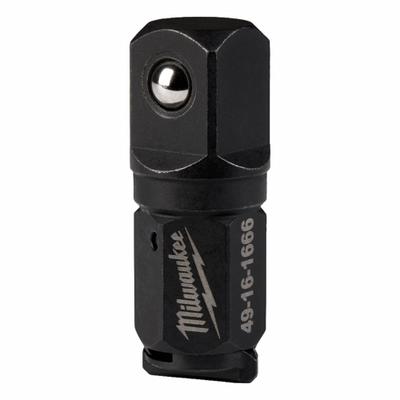MILWAUKEE Anvil Adapter: 1/2 in Input Drive Size, Black Oxide, 1/2 in Output Drive Size - 1/2" Drive Impact Socket Adapters