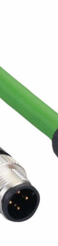 IFM Ethernet Cable: M12 Male Straight x M12 Female Straight, 20 m Lg, PVC, Green, D Coding, D, IP67 (MPN E12424). Key specifications — Brand: IFM; Cable Jacket Color: Green; End 1 Coding: D; End 2 Coding: D; IP Rating: IP67.