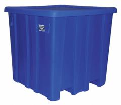 MEESE INC Bulk Container: 35 cu ft, 45 in x 45 in x 44 1/4 in, Lid Included, 2-Way Entry, Square (MPN P333-ROY). Key specifications — Brand: MEESE INC; Stackable: Stacking Capable; Shape: Square; Runner Location: None; Fork Entry: 2-Way Entry; Container Wall Type: Solid; Mobility: Stationary; Collapsible: Rigid.