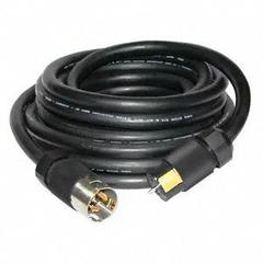 HUBBELL WIRING DEVICE-KELLEMS Temporary Power Cable: 50 ft Cord Lg, 125/250V AC, CS6364C, CS6369 (MPN SCB50). Key specifications — Connector End Connection Type: CS6364C; Plug End Connection Type: CS6369; Voltage Rating: 125/250V AC; Wire Size: 6 AWG; Brand: HUBBELL WIRING DEVICE-KELLEMS.