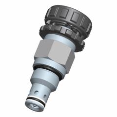 BUCHER HYDRAULICS Cartridge Valve: Screw-In, Screwdriver Adjustment, C10-20 Valve Cavity Size, FCVL (MPN FCVL-10-N-K-0-N). Key specifications — attr1012059: FCVL-10-N-K-0-N; attr1250696: FCVL; attr1011660: Nitrile; attr1011632: Screwdriver; attr1011635: BUCHER HYDRAULICS; attr1011636: Steel; attr1011644: C10-20.