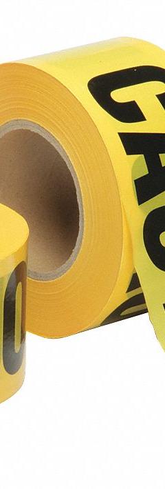 ABILITY ONE Barricade Tape: 1,000 ft Lg, 3 in Wd, Caution Legend, Polyethylene, Yellow Color (MPN 9905-01-613-4243). Key specifications — attr981695: Caution; attr981696: Black; attr377522: ABILITY ONE.